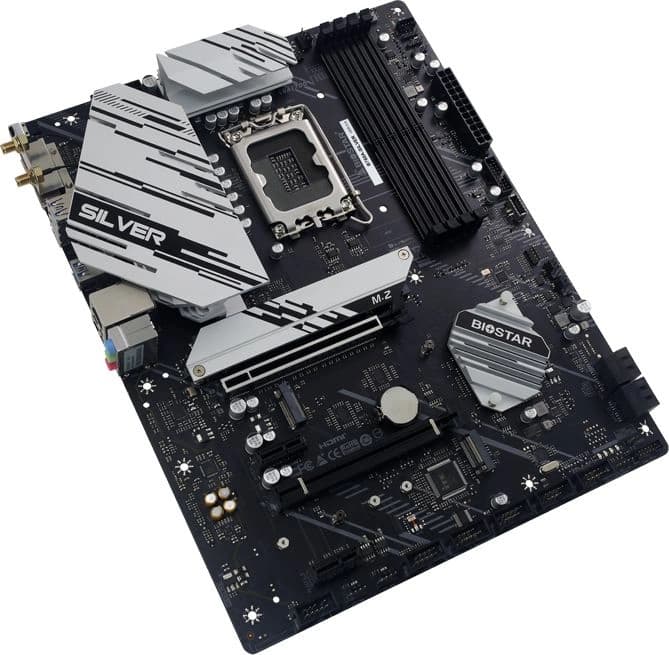 Материнская плата Biostar B760A-Silver Soc-1700 Intel B760 4xDDR5 ATX AC`97 8ch(7.1) 2.5Gg RAID+VGA+HDMI+DP - фото 3