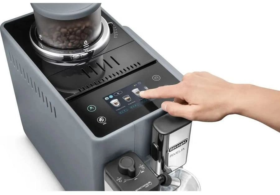 Кофемашина Delonghi Rivelia EXAM440.55.G 1450Вт серый - фото 4