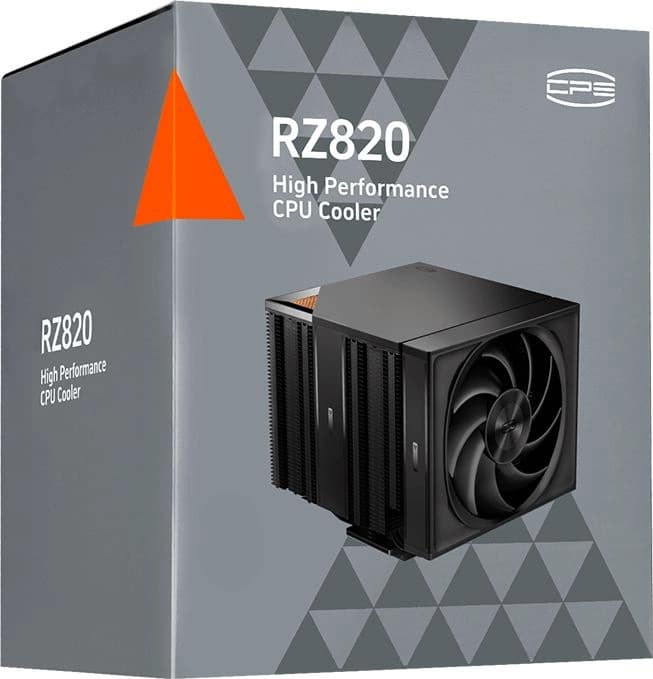 Устройство охлаждения(кулер) PcCooler RZ820 Soc-AM5/AM4/1200/1700/1851 черный 4-pin 32dB Al+Cu 300W 1860gr Ret (RZ820-BKNWNX-GL) - фото 5