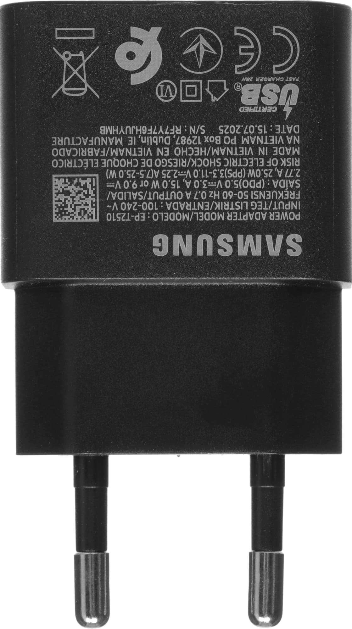 Сетевое зар./устр. Samsung EP-T2510 25W 3A (PD) черный (EP-T2510NBEGEU) - фото 5
