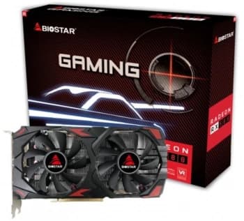 Видеокарта Biostar PCI-E 3.0 VA5815RQ82 AMD Radeon RX 580 8Gb 256bit GDDR5 1274/7000 HDMIx1 DPx2 HDCP Ret - фото 2