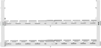 Кабель-канал Cactus CS-CM-700-2WT CS-CM-700-2 для столов 72.8x13.5x34.2см белый - фото 5