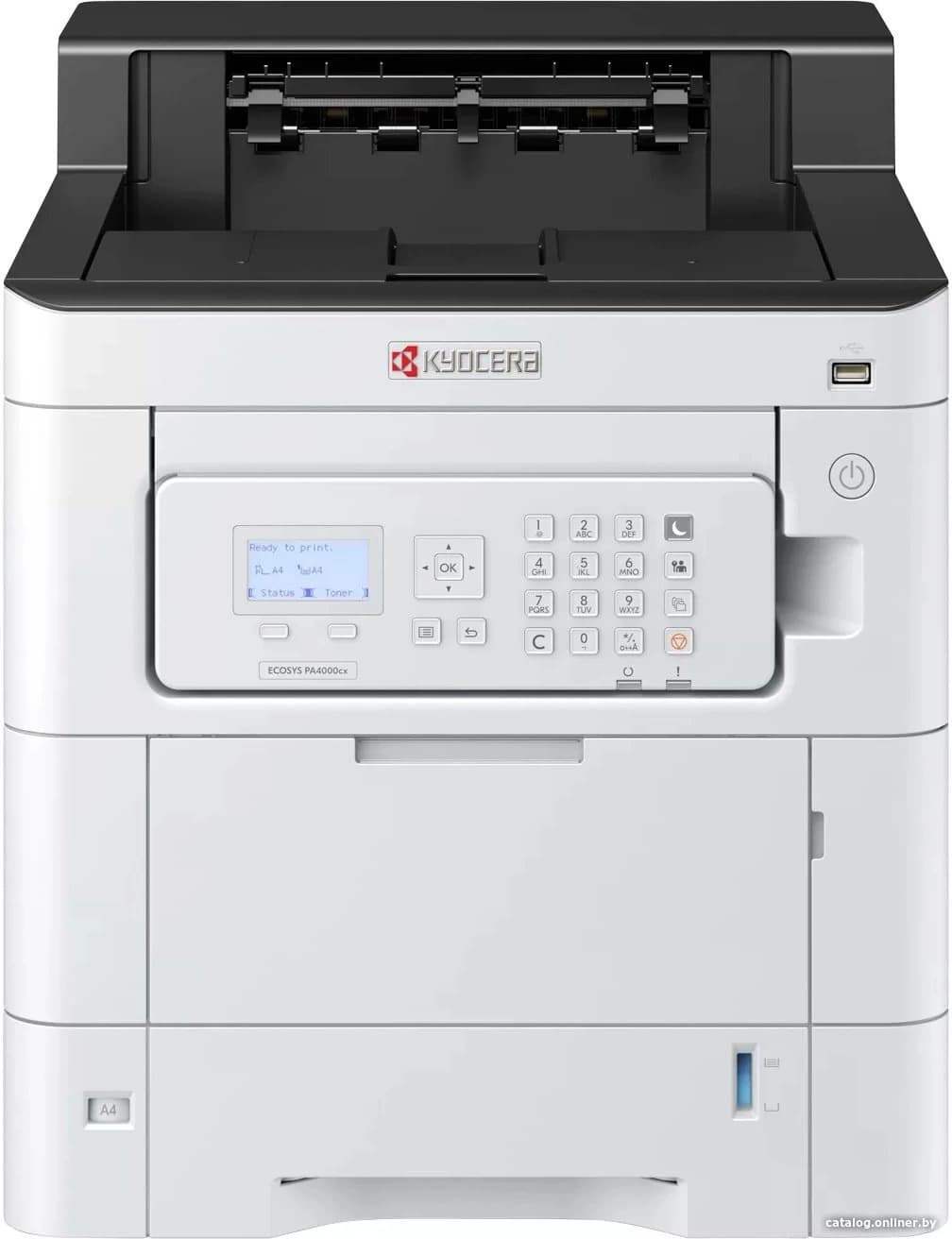 Принтер лазерный Kyocera Ecosys PA4000cx (1102Z03NL0) A4 Duplex белый - фото 3