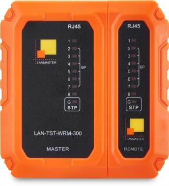 Тестер кабельный Lanmaster LAN-TST-WRM-300 оранжевый/черный - фото 2