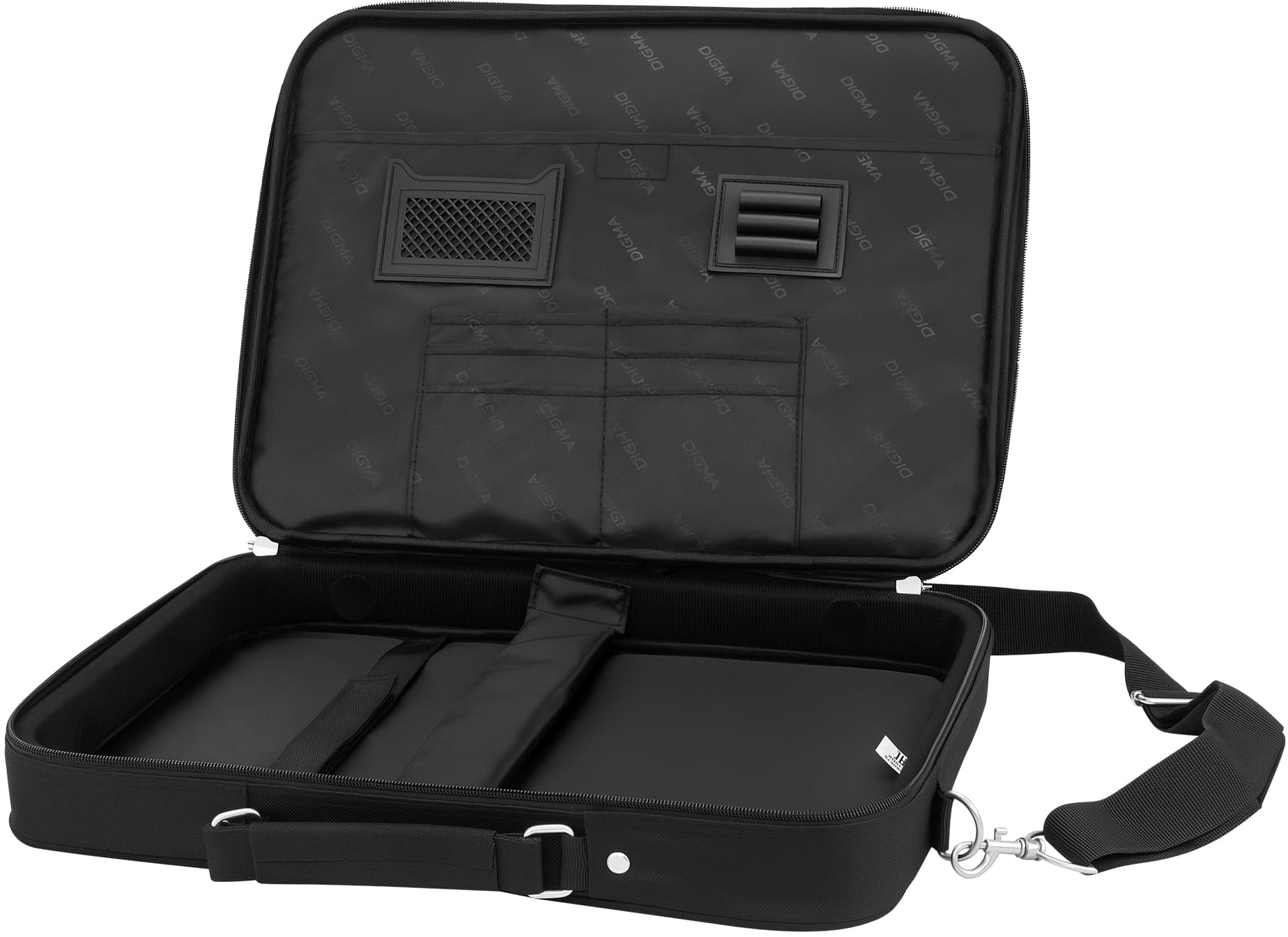 Сумка для ноутбука 15.6" Digma HC-210 черный полиэстер (HC210BK) - фото 5