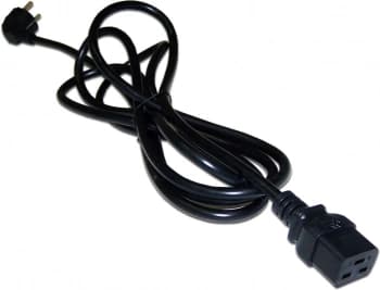 Шнур питания Lanmaster LAN-PP19/SHA-0.5-BK C19-Schuko проводник.:3x1.5мм2 0.5м 220В 16А черный - фото 2