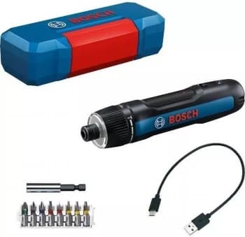 Отвертка аккум. Bosch GO 3 аккум. патрон:шестигранник 6.35 мм (1/4) (кейс в комплекте) (06019H2201) - фото 2