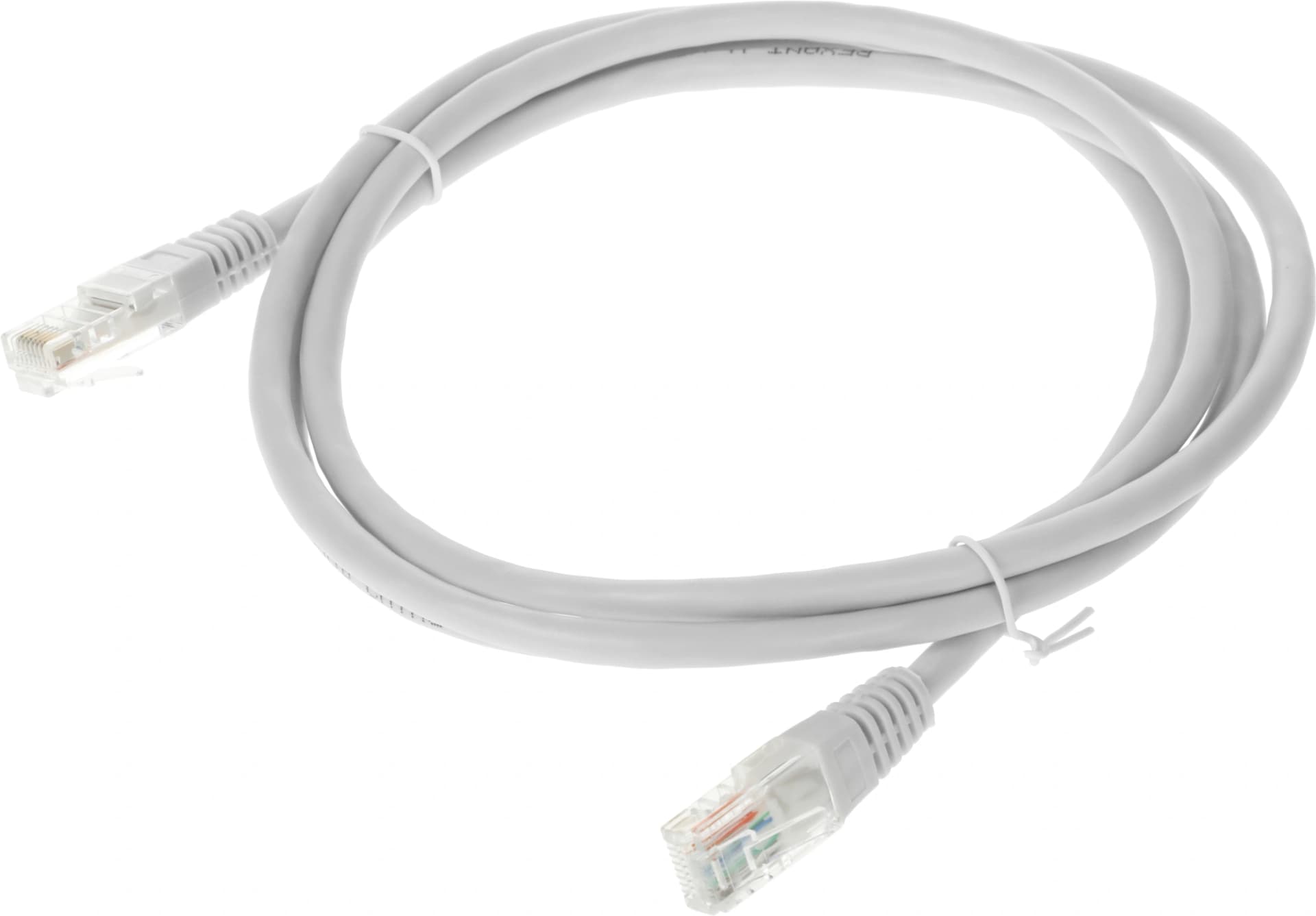 Патч-корд Rexant 18-1004 UTP RJ-45 вил.-вилка RJ-45 кат.5E 1.5м серый ПВХ - фото 4