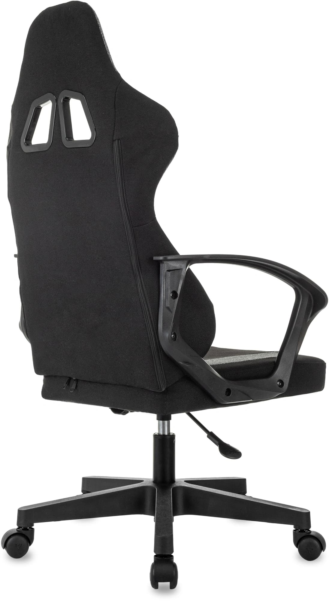 Кресло игровое Knight Optimum черный/серый с подголов. крестов. пластик - фото 4
