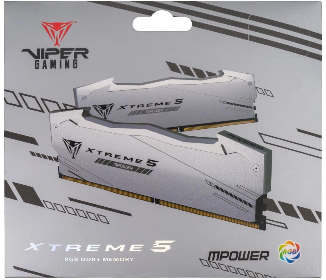 Память DDR5 2x24GB 8000MHz Patriot PVXR548G80C38KM Viper Xtreme 5 RGB RTL Gaming PC5-64000 CL38 DIMM 288-pin 1.45В с радиатором Ret - фото 4