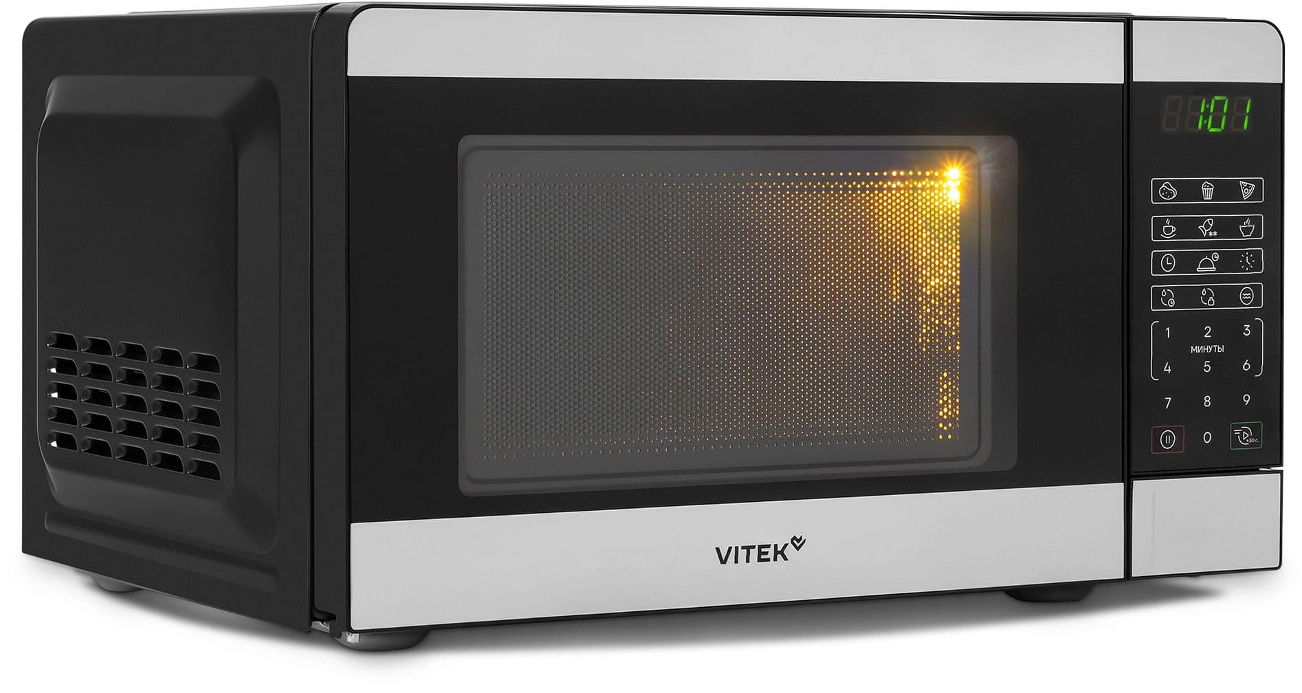 Микроволновая Печь Vitek VT-MW0420 20л. 700Вт черный/серебристый - фото 3