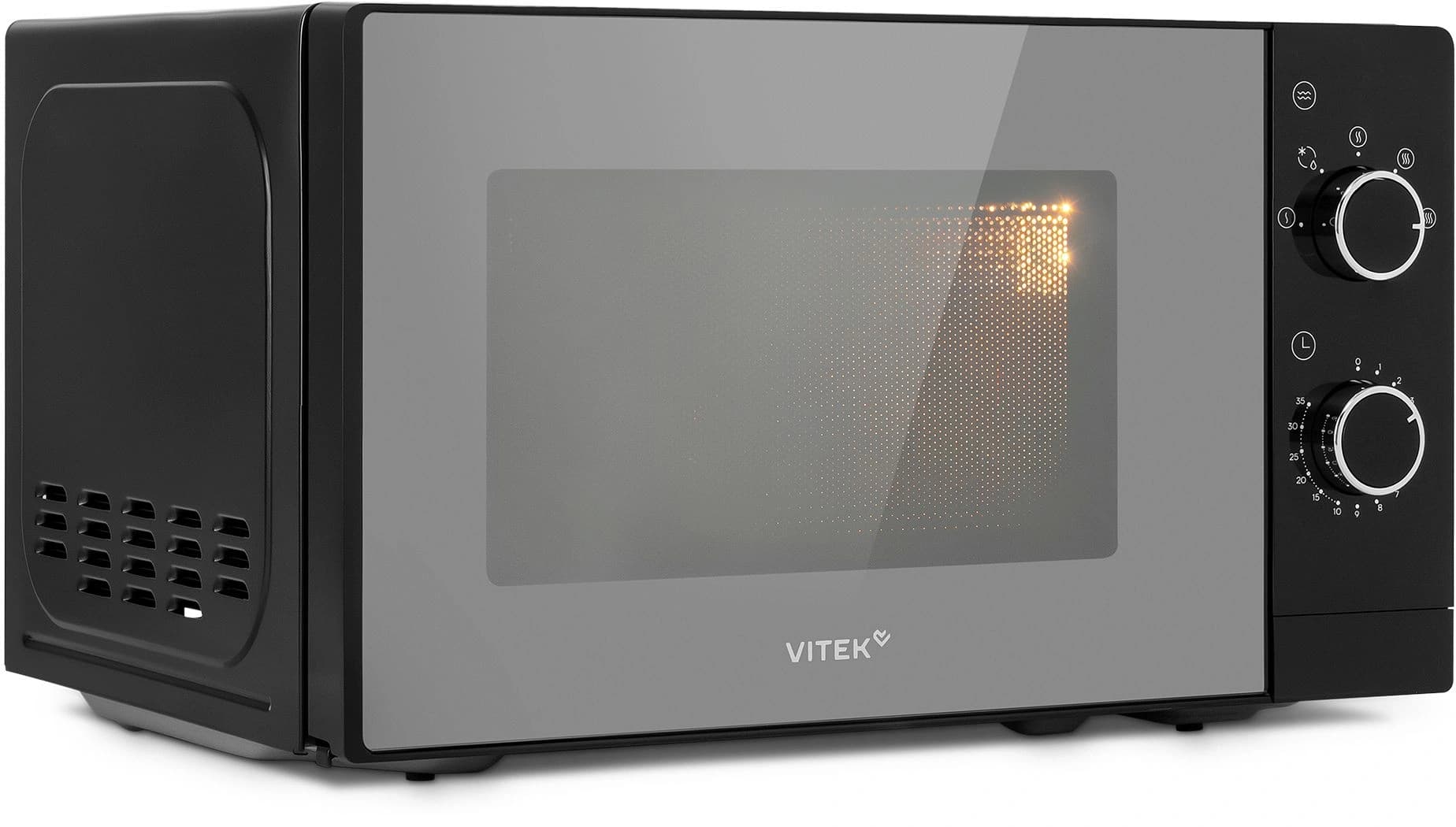 Микроволновая Печь Vitek VT-MW2020 20л. 700Вт черный/хром - фото 3