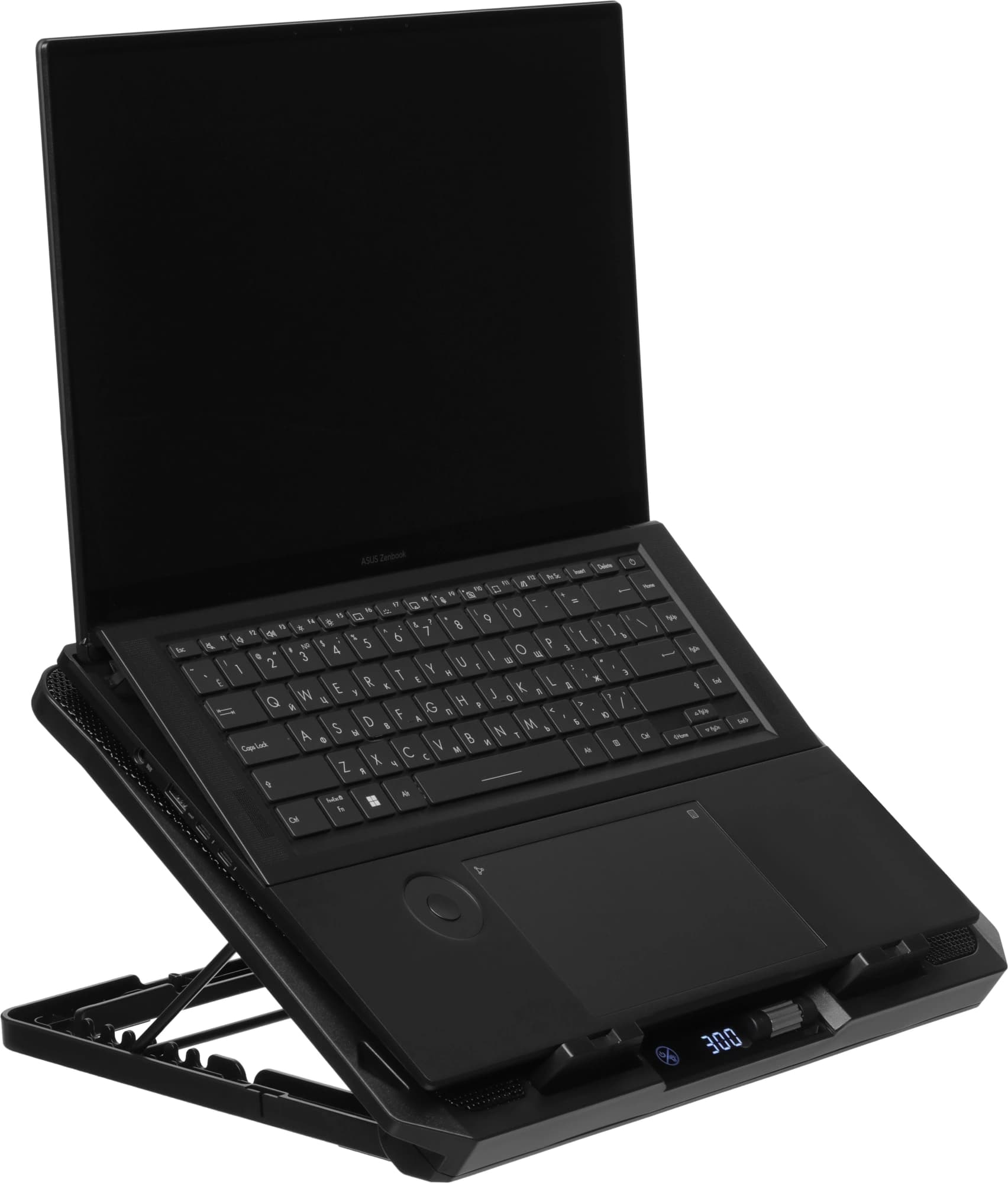 Подставка для ноутбука Digma D-NCP170-2x110 18" 400x288x45мм 52дБ 2xUSB 2x 110ммFAN 1100г Fan-control металл/пластик черный - фото 5
