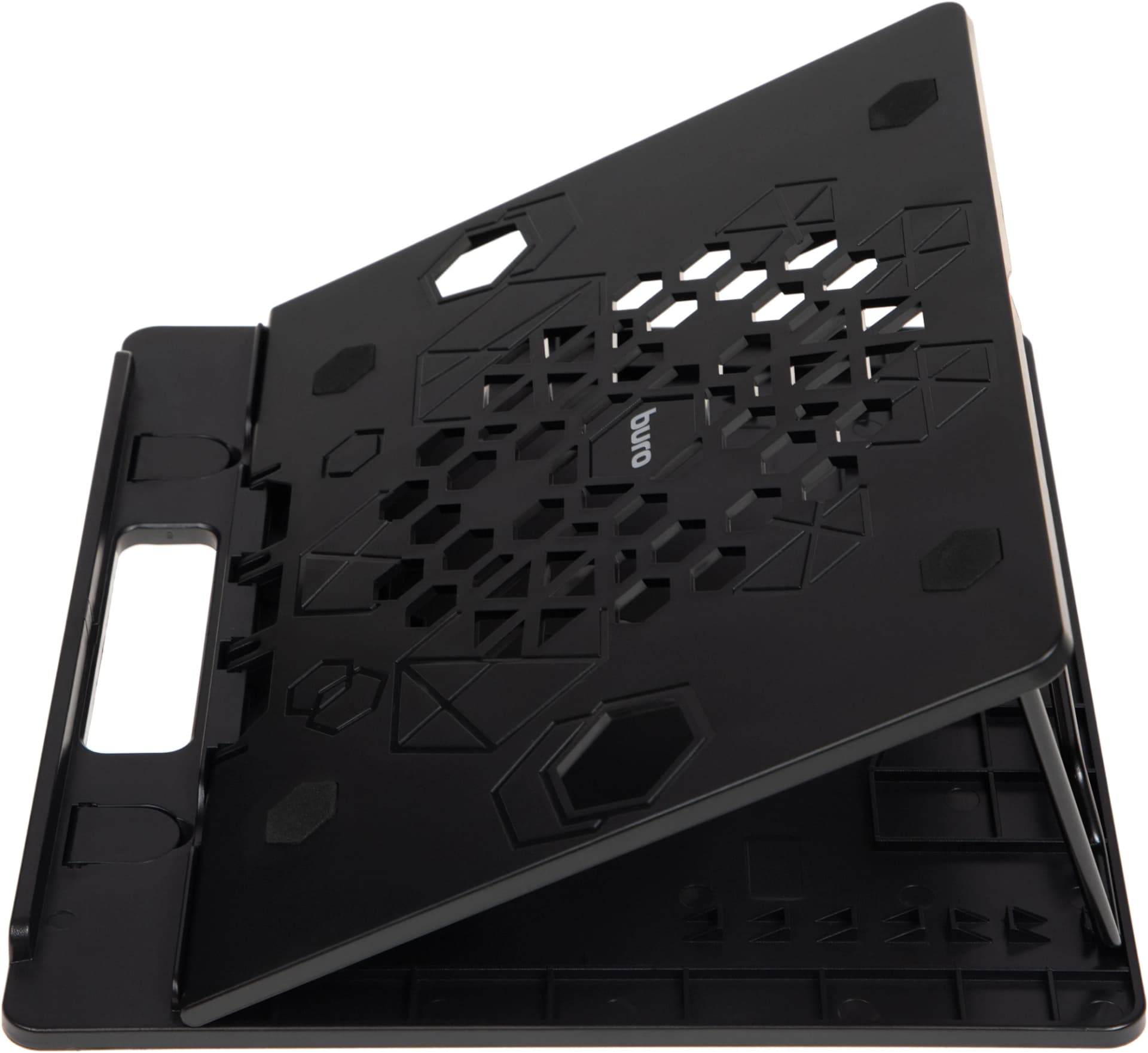 Подставка для ноутбука Buro BU-LS130 15.6" 280x250x15мм 520г металл/пластик черный - фото 3
