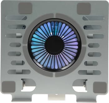 Подставка для ноутбука Digma D-NCP170-1xRGB110-360 17" 240x230x50мм 28дБ 2xUSB 1x 110ммFAN 940г Fan-control алюминий серый - фото 2