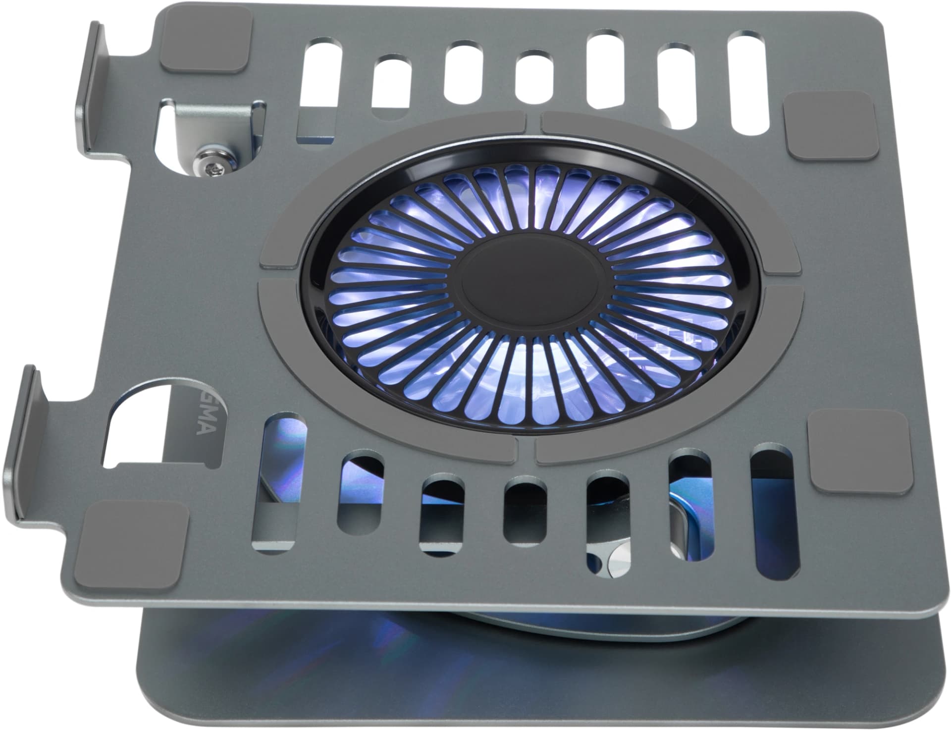 Подставка для ноутбука Digma D-NCP170-1xRGB110-360 17" 240x230x50мм 28дБ 2xUSB 1x 110ммFAN 940г Fan-control алюминий серый - фото 4