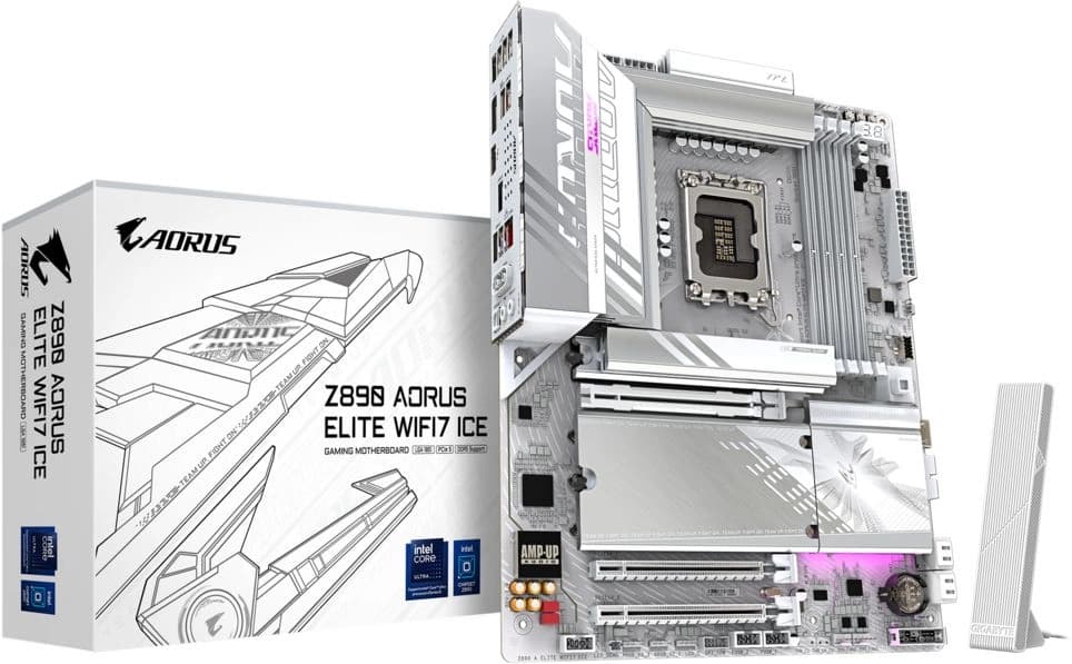 Материнская плата Gigabyte Z890 AORUS ELITE WIFI7 ICE Soc-1851 Intel Z890 4xDDR5 ATX AC`97 8ch(7.1) 2.5Gg RAID+DP - фото 4