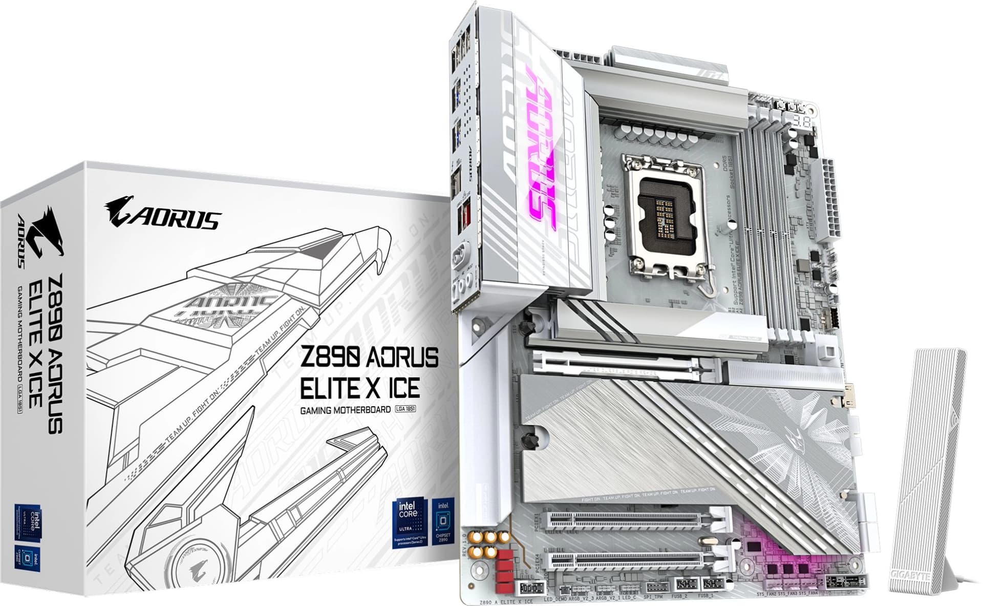 Материнская плата Gigabyte Z890 AORUS ELITE X ICE Soc-1851 Intel Z890 4xDDR5 ATX AC`97 8ch(7.1) 2.5Gg RAID - фото 3