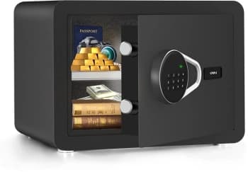 Сейф мебельный Deli Andesite ET540 встраиваемый 250x350x250мм электронный/ключевой - фото 2