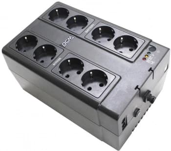 Источник бесперебойного питания Powercom Spider SPD-850E CUBE 510Вт 850ВА черный - фото 2