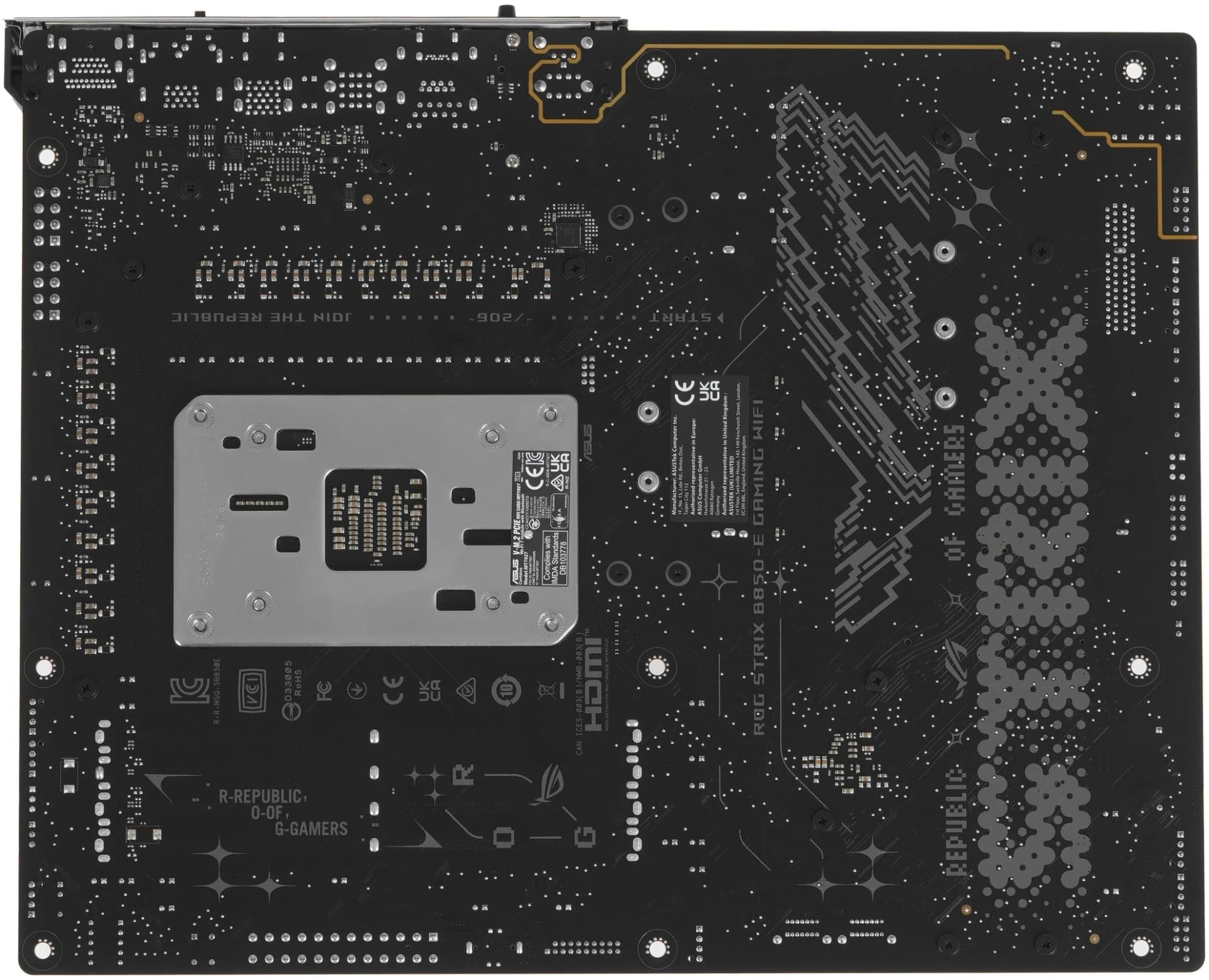 Материнская плата Asus ROG STRIX B850-E GAMING WIFI Socket AM5 AMD B850 4xDDR5 ATX AC`97 8ch(7.1) 2.5Gg RAID+HDMI+DP - фото 4