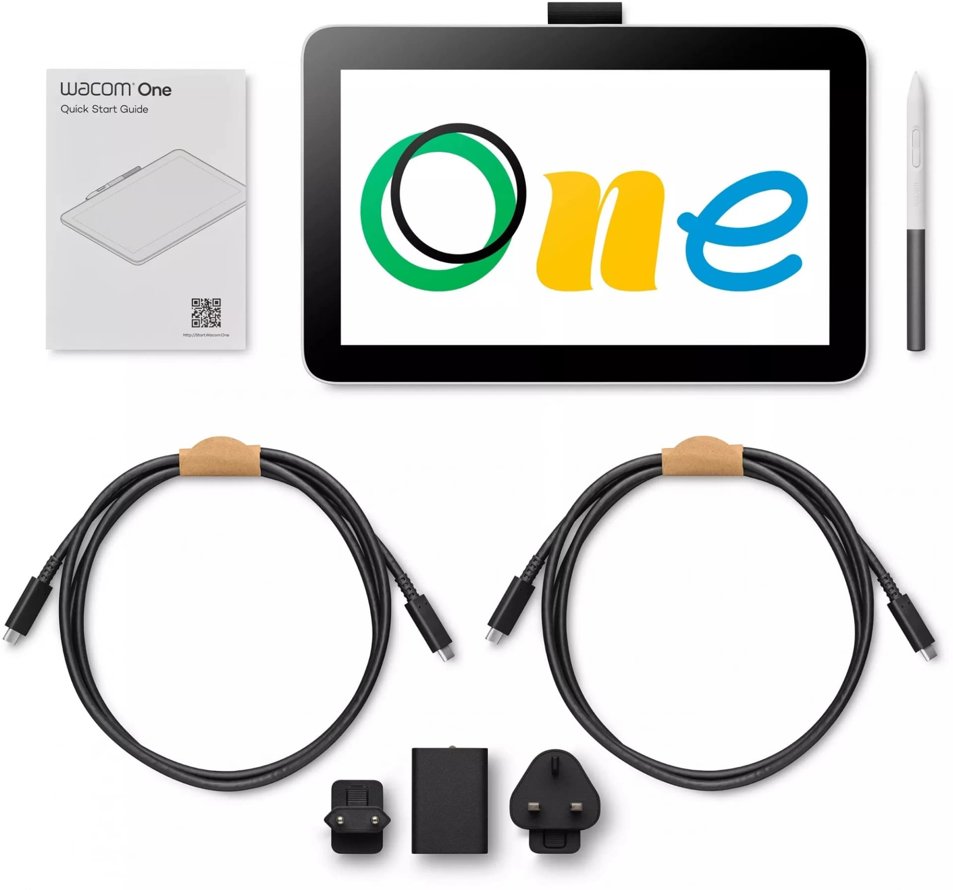 Графический планшет-монитор Wacom One 12 LED USB Type-C белый - фото 5