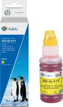 Чернила G&G GG-GI-41Y желтый 70мл для Canon PIXMA G1420/G2420/G2460/G3420/G3460 - фото 2