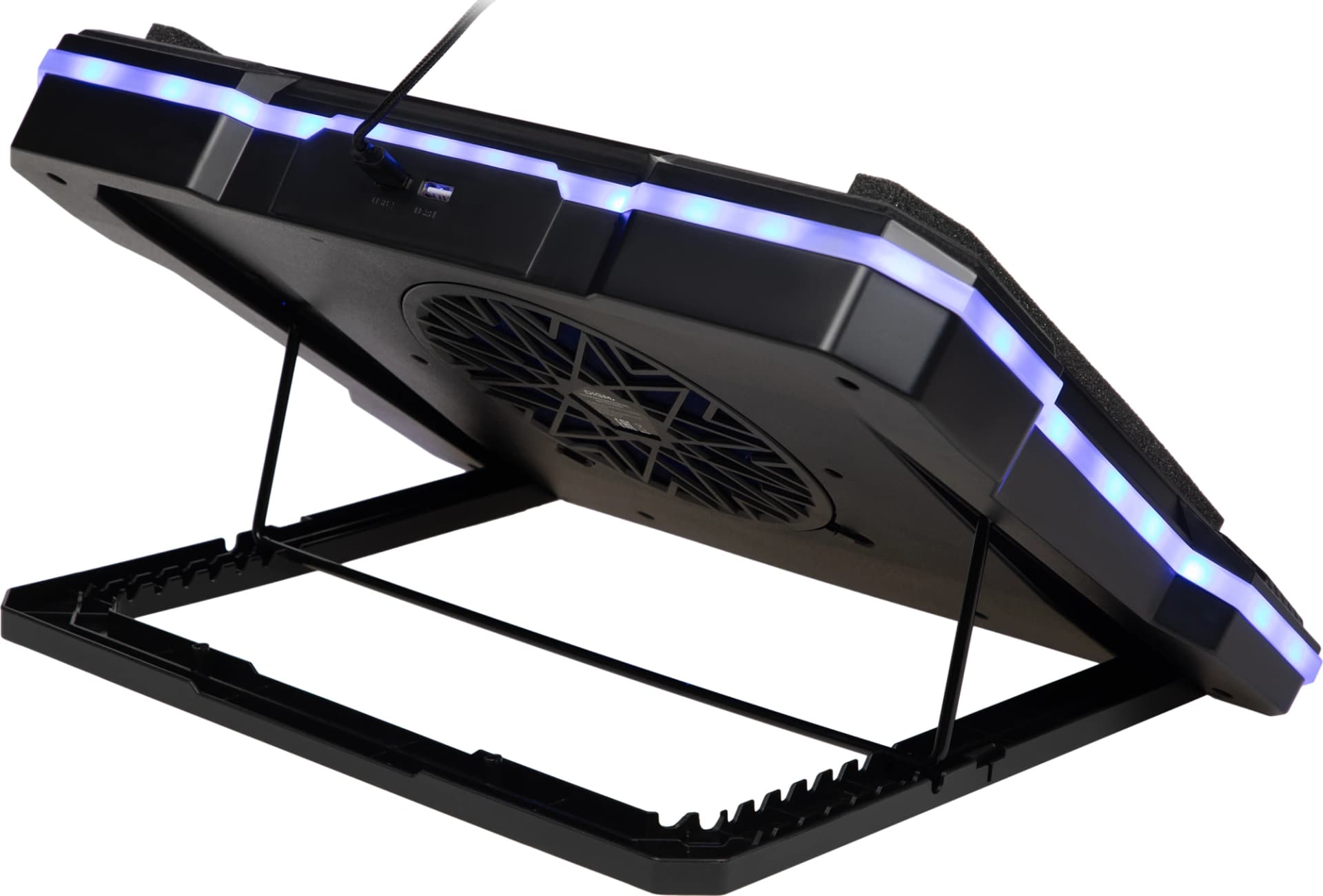 Подставка для ноутбука Digma D-NCP190-1x100RGB 19" 428x316x58мм 52дБ 2xUSB 1x 140ммFAN 1280г Fan-control металл/пластик черный - фото 5