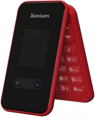 Мобильный телефон Xenium X680 красный раскладной 2Sim 2.8" 240x320 Nucleus 0.3Mpix GSM900/1800 MP3 FM microSD max32Gb - фото 5