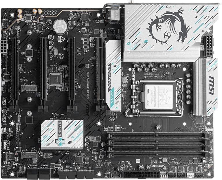 Материнская плата MSI B860 GAMING PLUS WIFI Soc-1851 Intel B860 4xDDR5 ATX AC`97 8ch(7.1) 5Gigabit RAID+HDMI+DP - фото 4