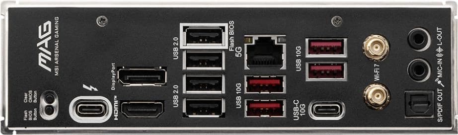 Материнская плата MSI MAG B860 TOMAHAWK WIFI Soc-1851 Intel B860 4xDDR5 ATX AC`97 8ch(7.1) 5Gigabit RAID+HDMI+DP - фото 4