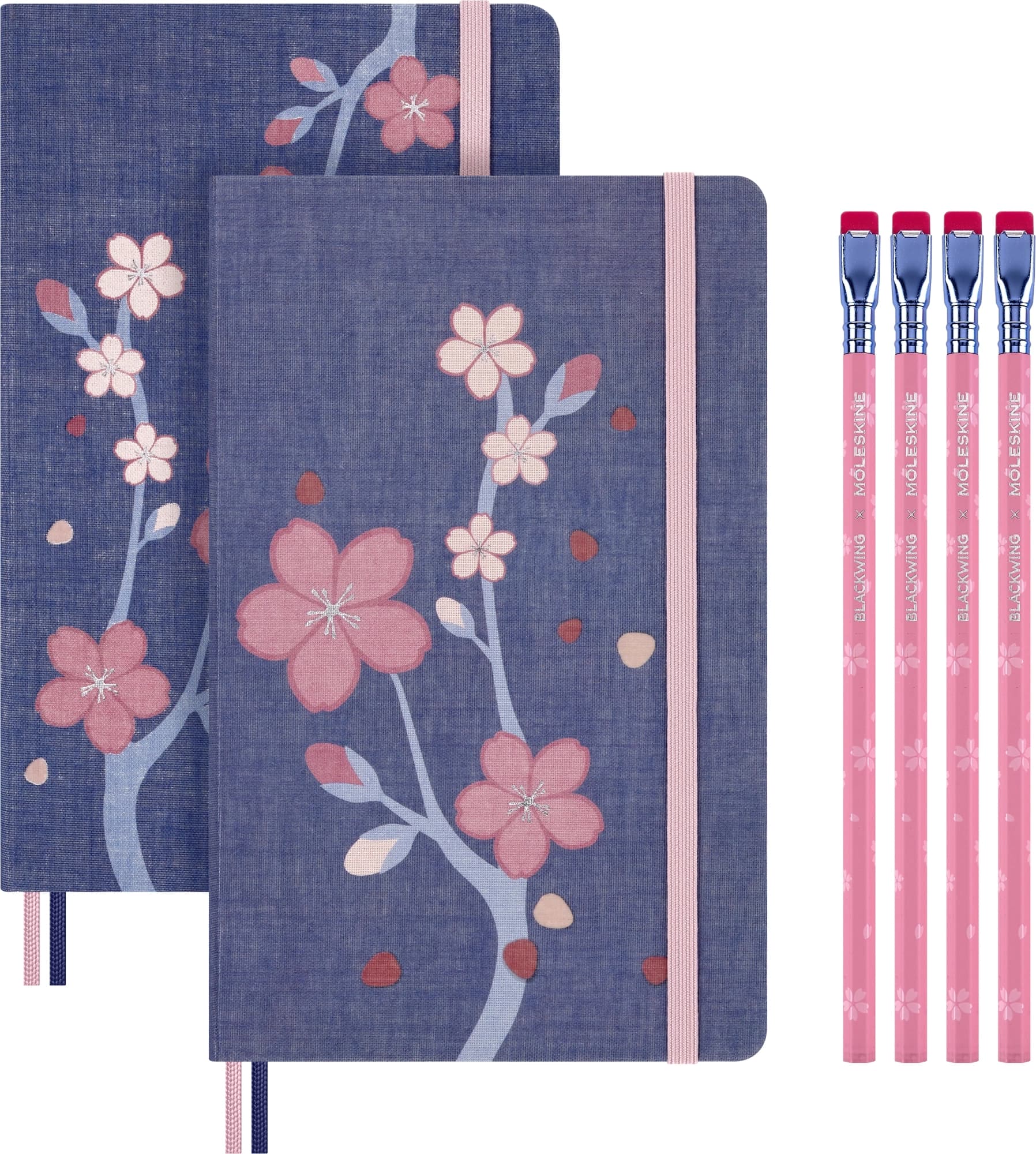 Набор Moleskine Limited Edition Sakura блокнот 2шт/карандаш 4 шт Large - фото 3