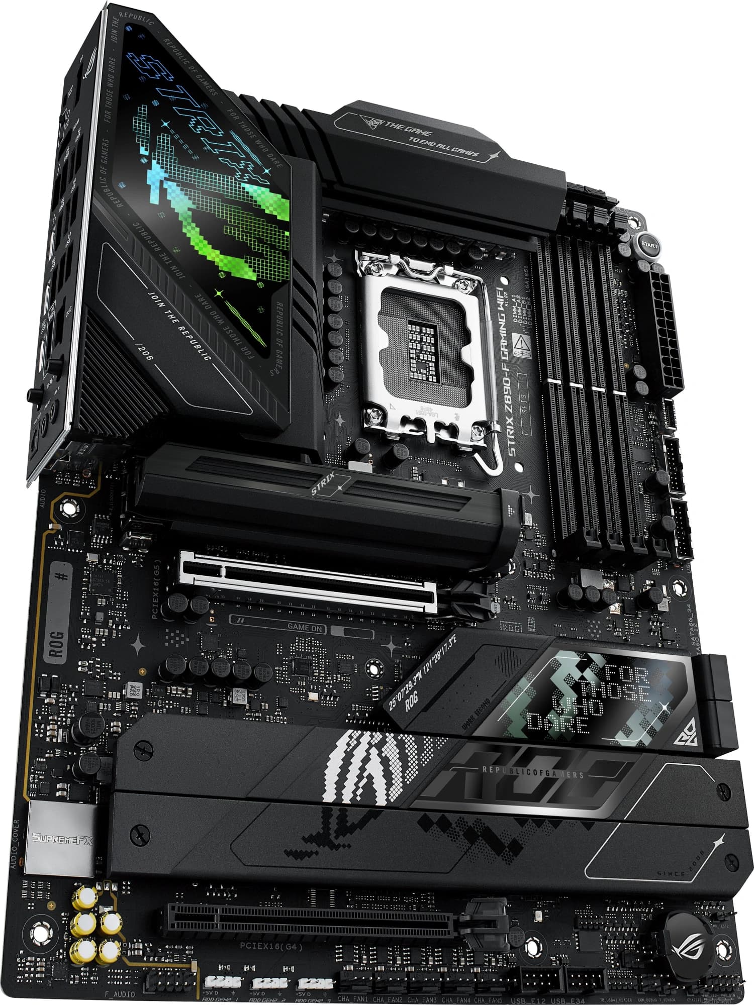 Материнская плата Asus ROG STRIX Z890-F GAMING WIFI Soc-1851 Intel Z890 4xDDR5 ATX AC`97 8ch(7.1) 2.5Gg RAID+HDMI+DP - фото 4