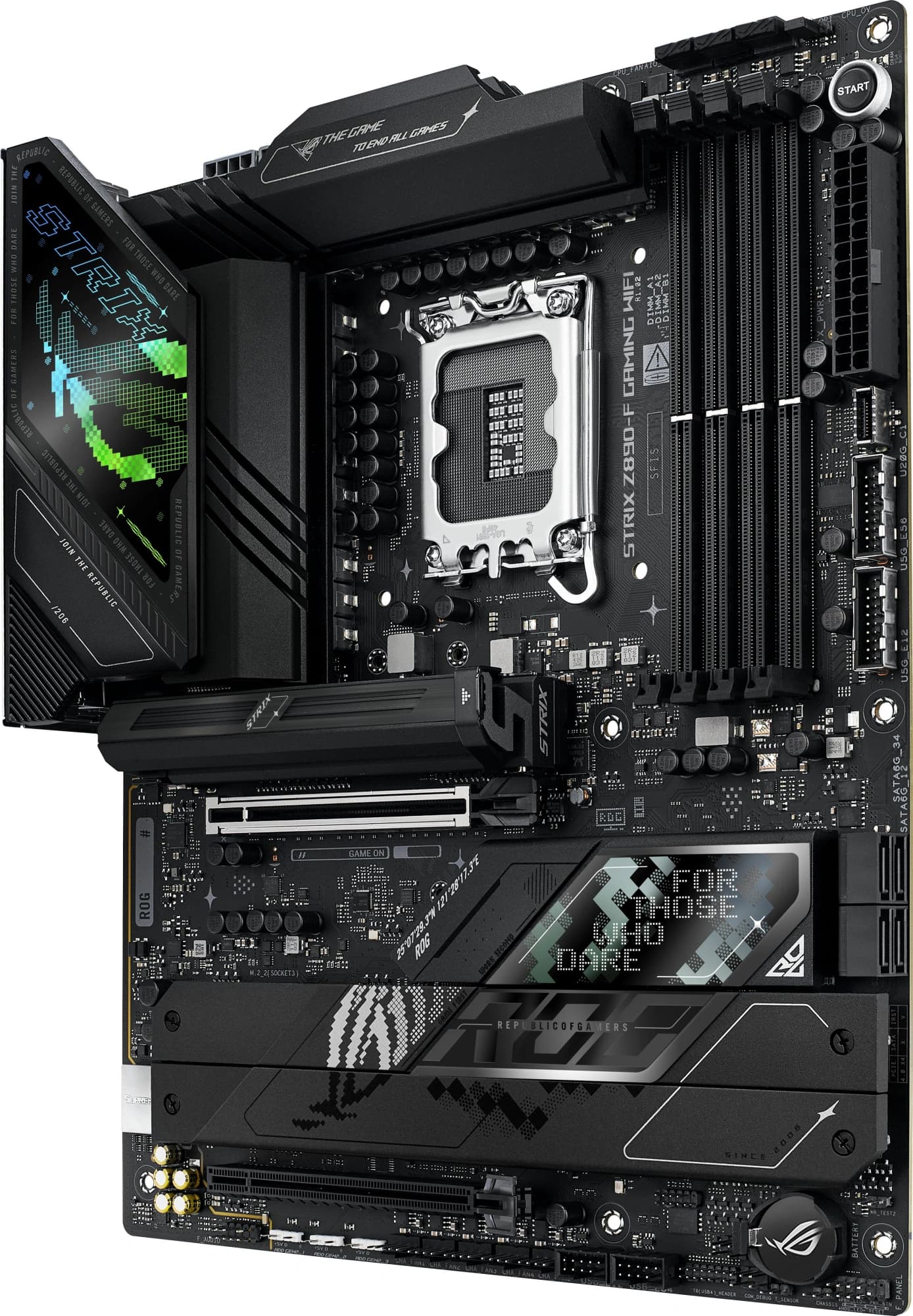 Материнская плата Asus ROG STRIX Z890-F GAMING WIFI Soc-1851 Intel Z890 4xDDR5 ATX AC`97 8ch(7.1) 2.5Gg RAID+HDMI+DP - фото 5