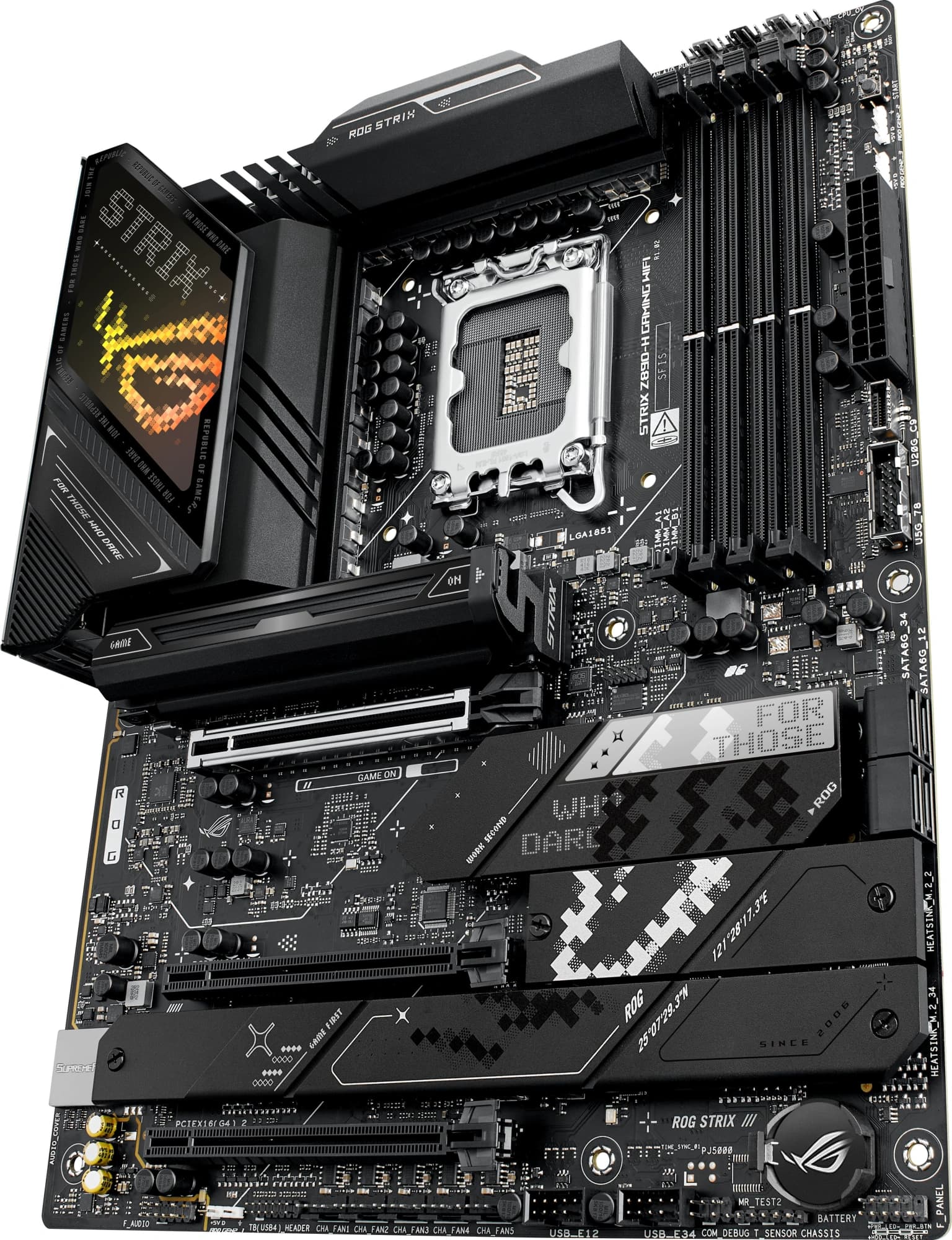 Материнская плата Asus ROG STRIX Z890-H GAMING WIFI Soc-1851 Intel Z890 4xDDR5 ATX AC`97 8ch(7.1) 5Gigabit RAID+HDMI+DP - фото 4