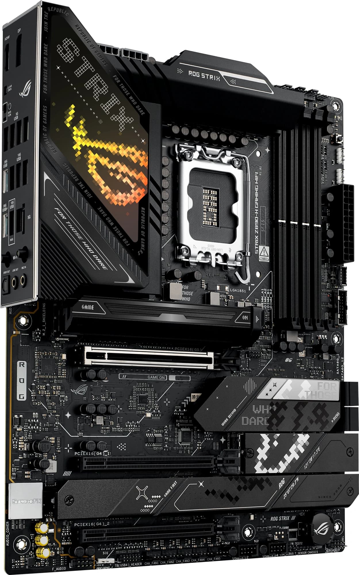 Материнская плата Asus ROG STRIX Z890-H GAMING WIFI Soc-1851 Intel Z890 4xDDR5 ATX AC`97 8ch(7.1) 5Gigabit RAID+HDMI+DP - фото 5