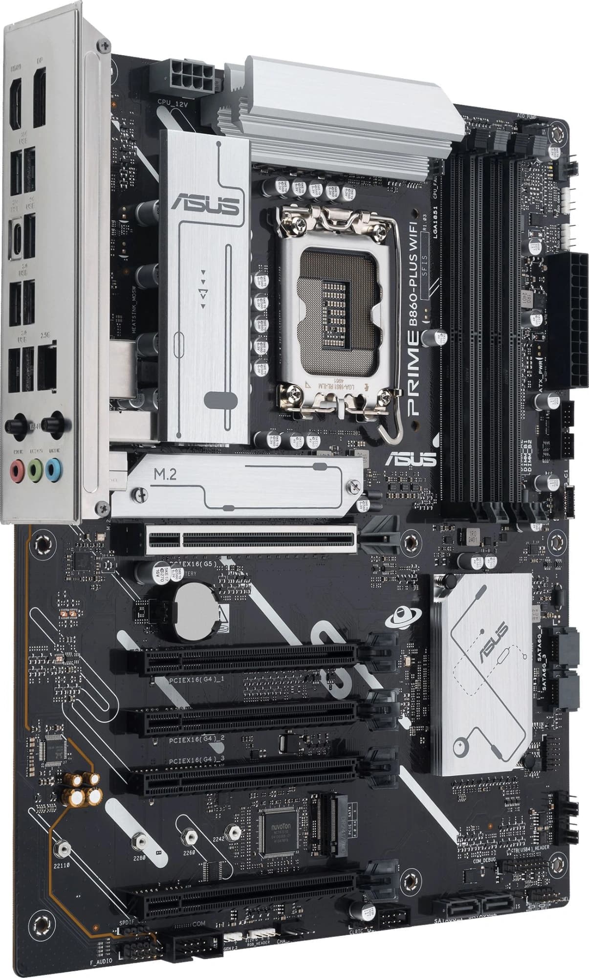 Материнская плата Asus PRIME B860-PLUS WIFI Soc-1851 Intel B860 4xDDR5 ATX AC`97 8ch(7.1) 2.5Gg RAID+HDMI+DP - фото 4