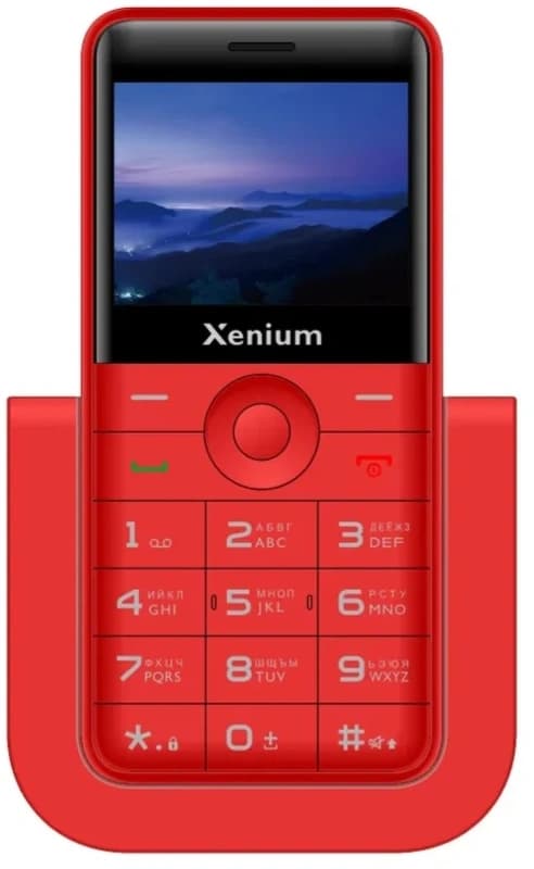 Мобильный телефон Xenium X700 красный моноблок 2Sim 2.31" 240x320 Nucleus 0.3Mpix GSM900/1800 MP3 FM microSD max32Gb - фото 3