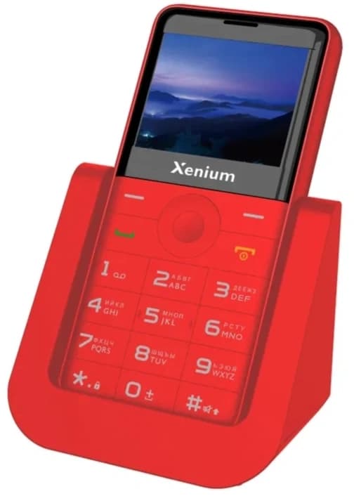 Мобильный телефон Xenium X700 красный моноблок 2Sim 2.31" 240x320 Nucleus 0.3Mpix GSM900/1800 MP3 FM microSD max32Gb - фото 4