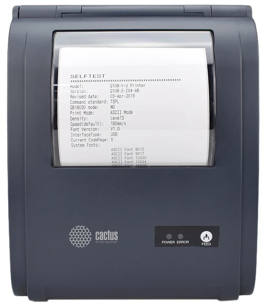 Термопринтер Cactus CS-TP-D440U 203dpi 160мм/с/USB для печ.этик. черный - фото 5