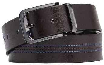 Ремень мужской Piquadro Blue Square CU6742B2/MON 125х3.5см коричневый/черный натур.кожа - фото 2