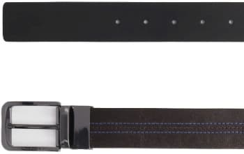 Ремень мужской Piquadro Blue Square CU6742B2/MON 125х3.5см коричневый/черный натур.кожа - фото 5