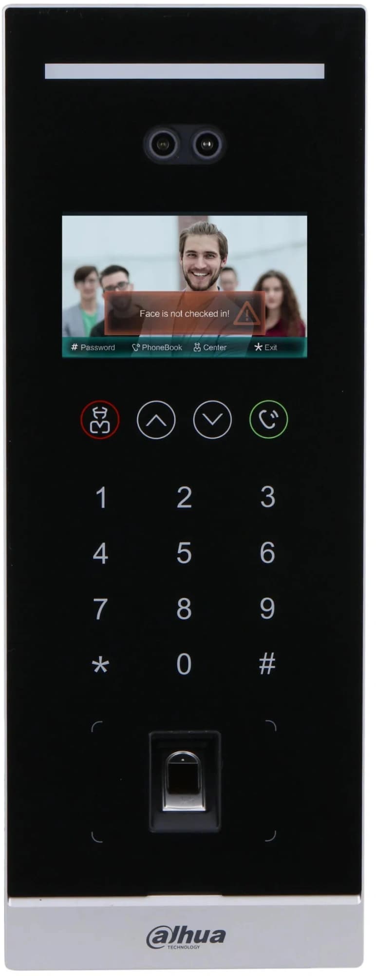 Видеопанель Dahua DHI-VTO6541H-S2 цветной сигнал CMOS цвет панели: черный