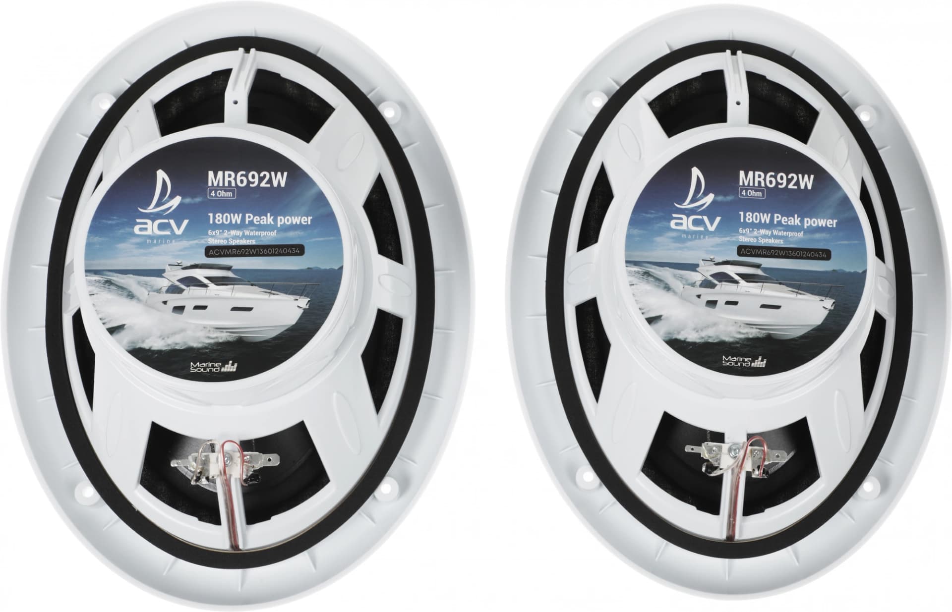 Колонки автомобильные ACV Marine MR692 90Вт 91дБ 4Ом 15x23см (6x9дюйм) (ком.:2кол.) коаксиальные двухполосные - фото 4