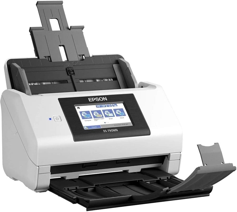 Сканер протяжный Epson WorkForce DS-790WN (B11B265401) A4 белый - фото 3