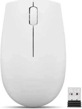 Мышь Lenovo 300 Wireless Compact светло-серый оптическая 1000dpi беспров. USB 2but (GY51L15677) - фото 2