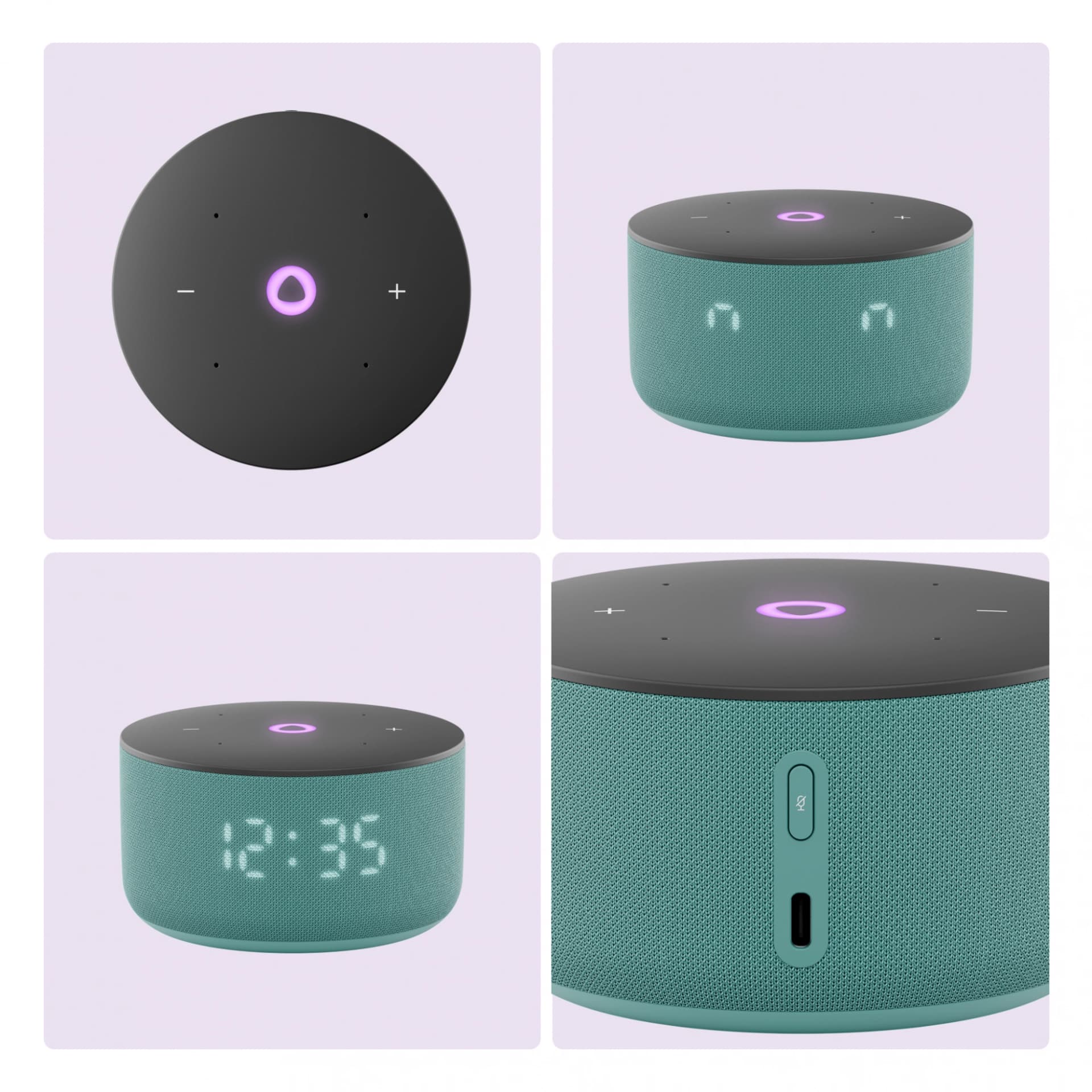 Умная колонка Yandex Станция Мини 3 Алиса бирюзовый 12W 1.0 BT/Wi-Fi (YNDX-00027TRQ) - фото 3