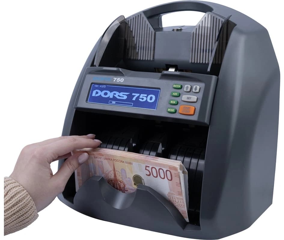 Счетчик банкнот Dors 750 S5/RUS2 мультивалютный SYS-052631 - фото 5