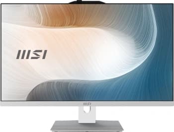 Моноблок MSI Modern AM272P 1M-677XRU 27" Full HD Core 3 100U (1.2) 8Gb SSD512Gb Graphics без ОС GbitEth WiFi BT 120W клавиатура мышь Cam белый 1920x1080 - фото 2