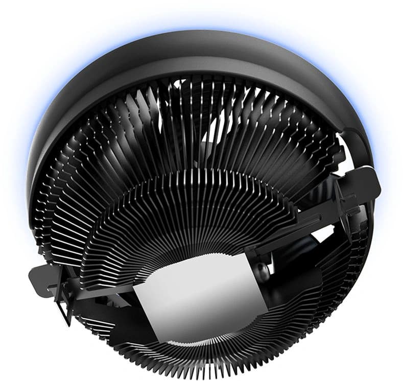 Устройство охлаждения(кулер) PcCooler E126M B одноцветная Soc-AM5/AM4/1200/1700/1851 черный 4-pin 26.5dB Al 90W 290gr Ret (R3-0120WBKBXX-GL) - фото 4